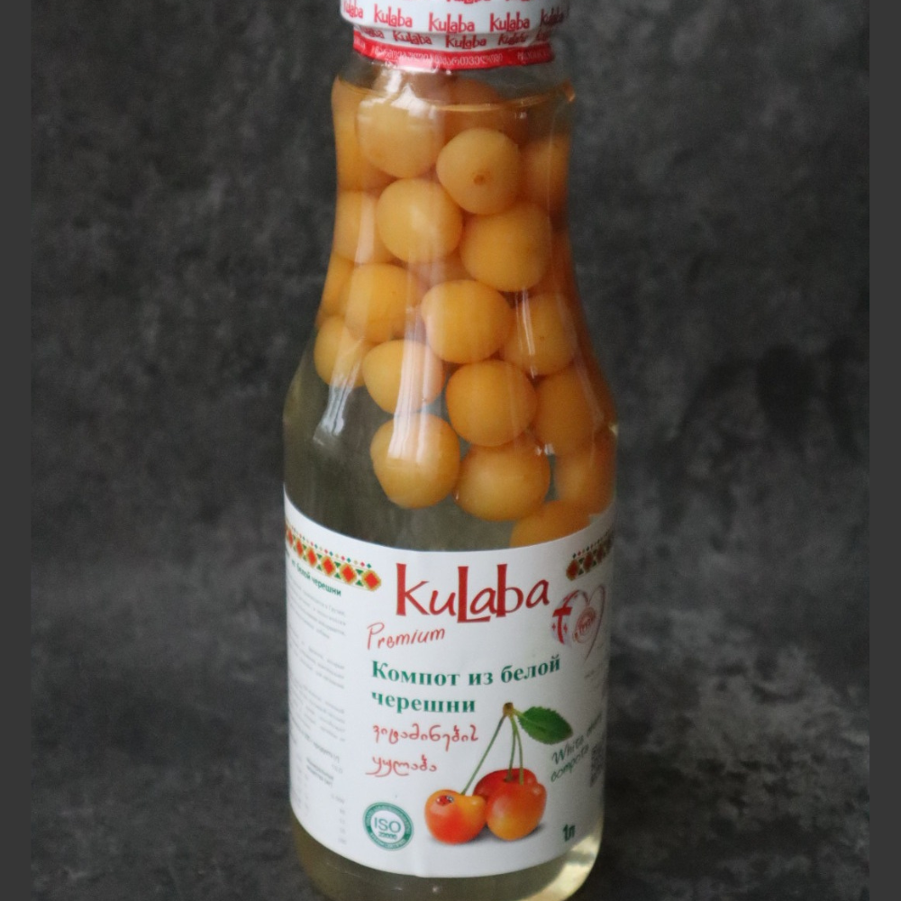 Компот из белой черешни